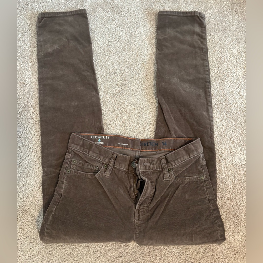 Crewcuts boys brown stretch 14 Corduroy Pants